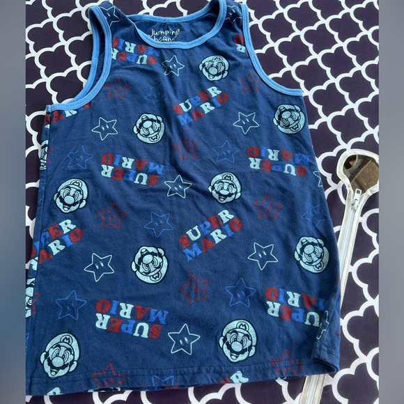 Jumping Beans Nintendo Super Mario and Minecraft Gammer boys tank tops 2 cotton - Picture 3 of 5